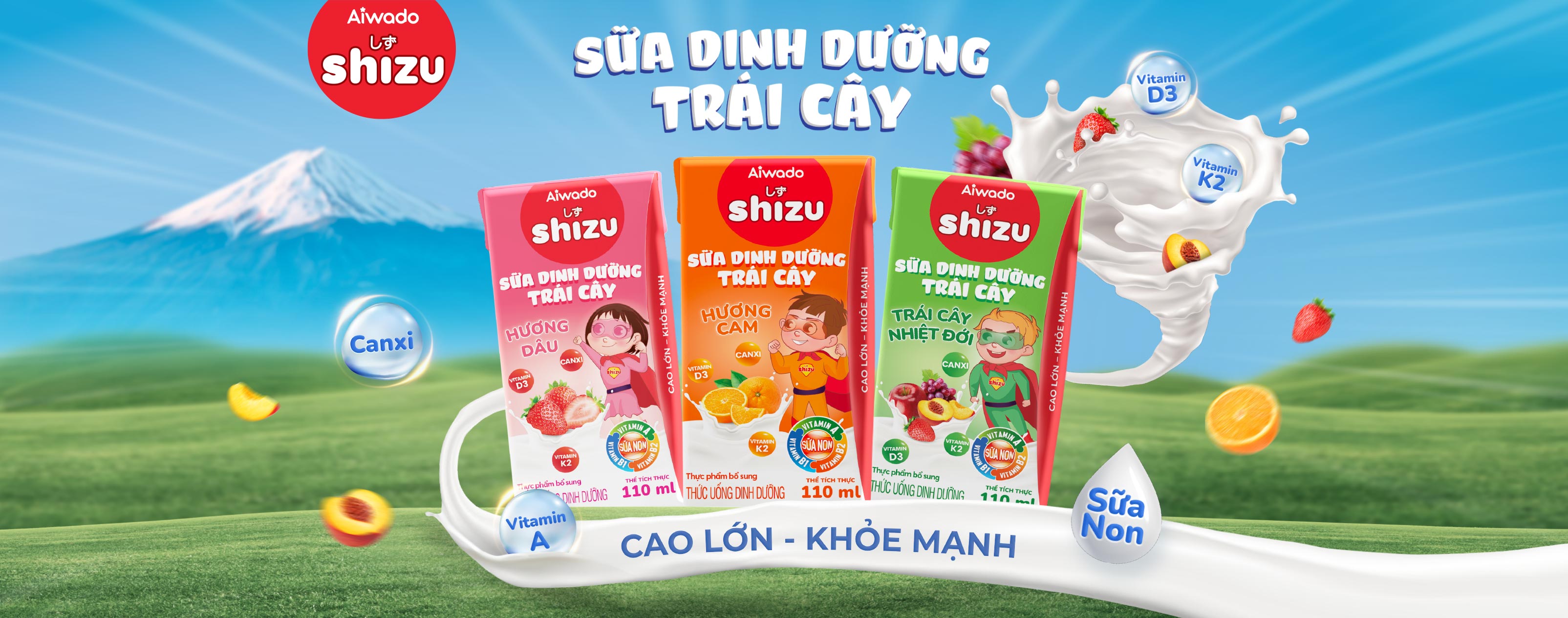 Sữa dinh dưỡng trái cây Shizu